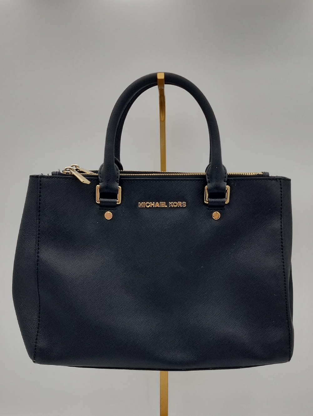 Michael Kors Black Saffiano Leather Satchel